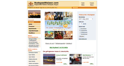 Desktop Screenshot of budapestreisen.com